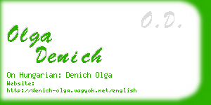 olga denich business card